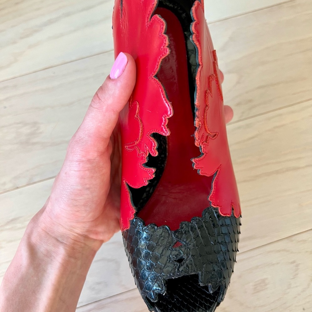 Alexander McQueen pumps 38 IT black and red - Picture 5 of 9